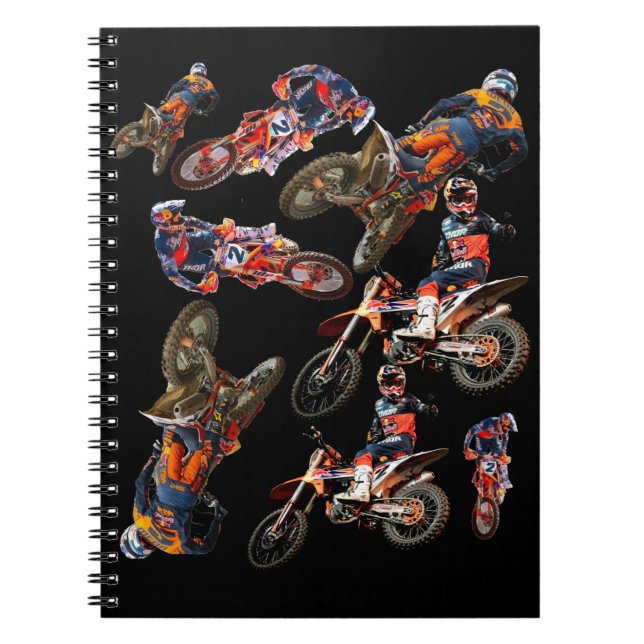 Caderno Espiral Motocross Cooper Webb impressão (Frente)