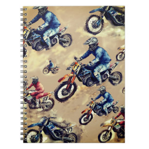 Caderno Espiral Motocross fora de estrada