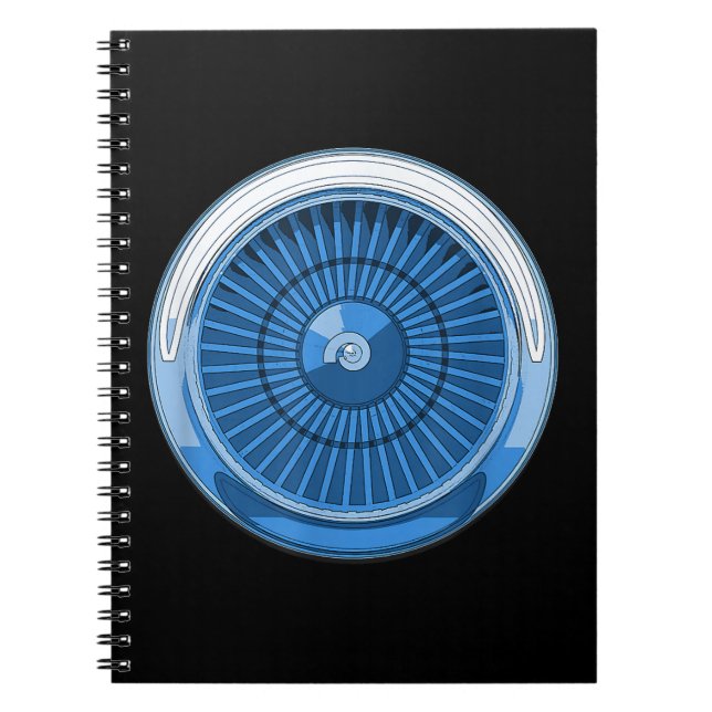 Caderno Espiral Motor a Jato (Frente)