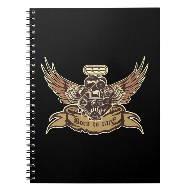 Caderno Espiral Motor de animação (Frente)