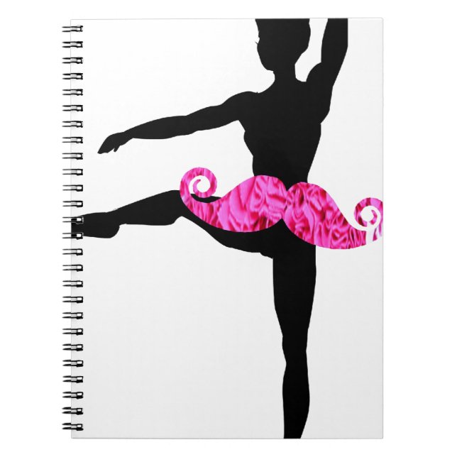Caderno Espiral Moustache da bailarina (Frente)