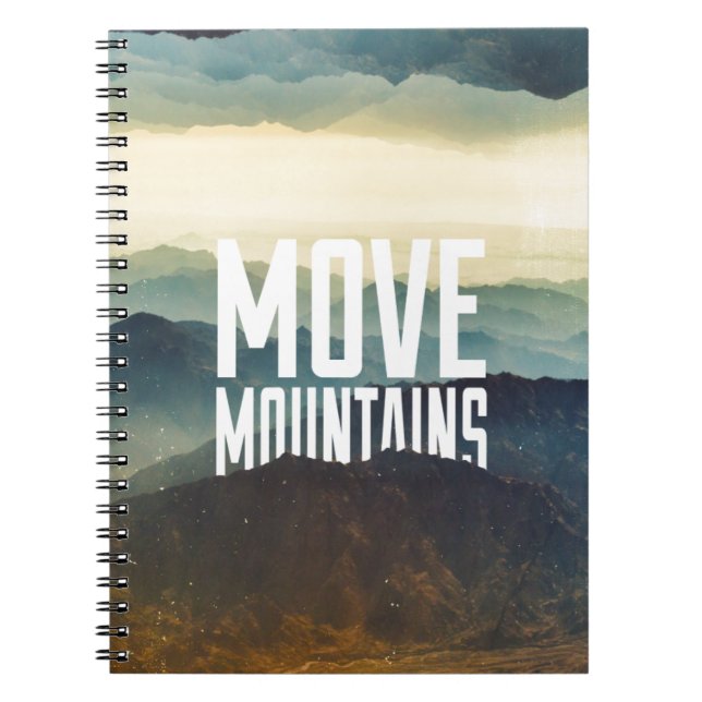 Caderno Espiral Mover Montanhas (Frente)