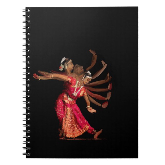 Caderno Espiral Movimento da mão de Bharatanatyam - 121 (Frente)