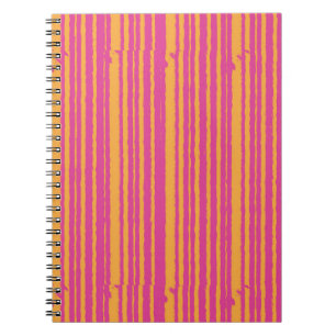 Caderno Espiral Movimentos Negros: Víblias Verticais em Vermelho e