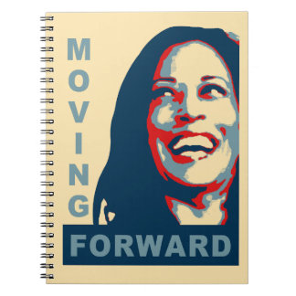 CADERNO ESPIRAL MOVING FOWARD KAMALA HARRIS 2024