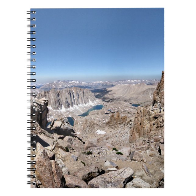 Caderno Espiral Mt Whitney Trail Crest Panorama - Serra (Frente)