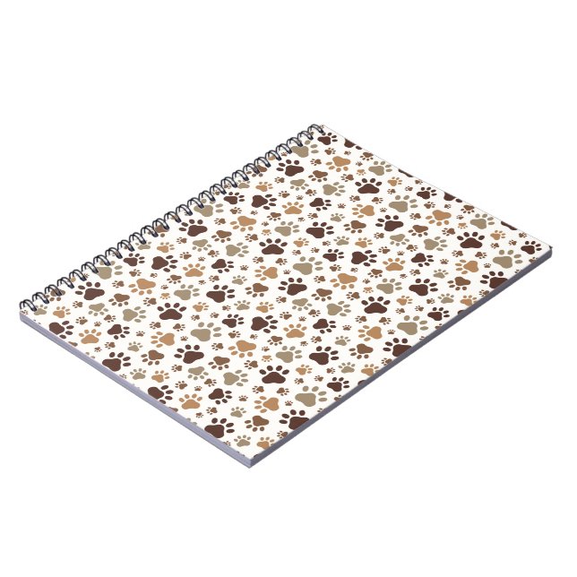 Caderno Espiral Muddy Paw Prints Spiral Notebook (Left Side)