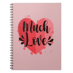 Caderno Espiral Muito Amor, Grande Coração