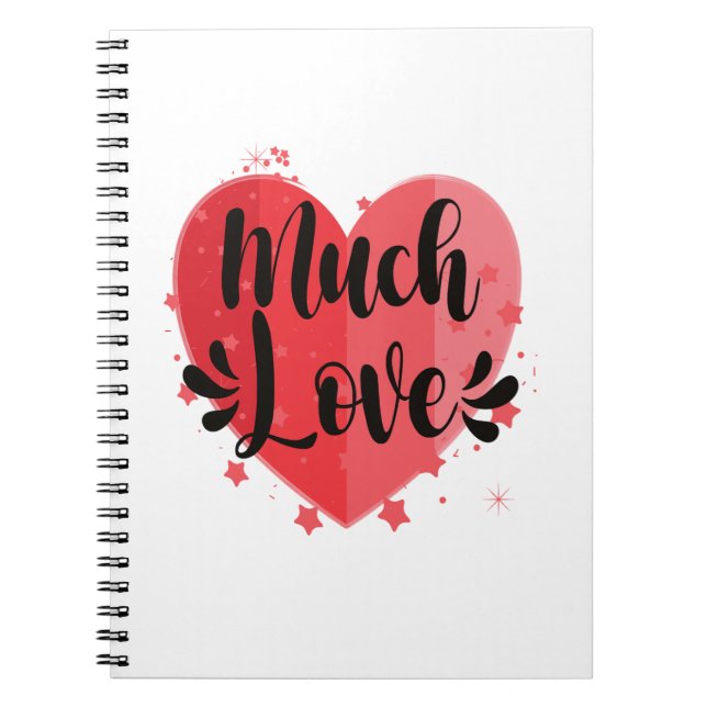 Caderno Espiral Muito Amor, Grande Coração (Frente)