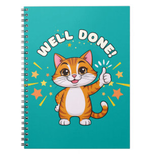 Caderno Espiral Muito Bem Feito ! Gato