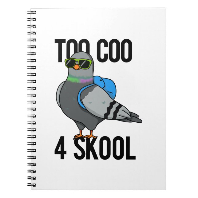Caderno Espiral Muito fixe 4 Skool Piada de Pombo Gira  (Frente)