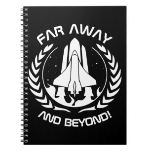 Caderno Espiral Muito longe e além - Shuttle espacial