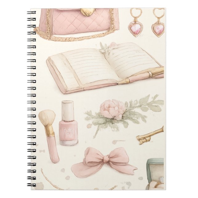 Caderno Espiral mujer femenina (Frente)