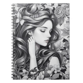 Caderno Espiral Mulher Adormecida