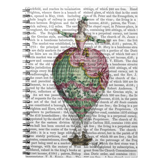 Caderno Espiral Mulher Balão de Ar Quente 2 (Frente)