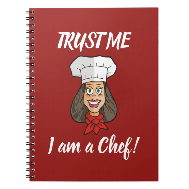 Caderno Espiral Mulher Chef (Frente)