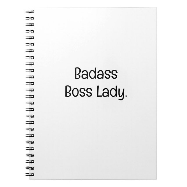 Caderno Espiral Mulher Chefe Durona (Frente)