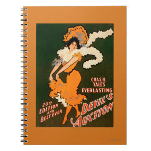 Caderno Espiral Mulher do leilão do diabo no teatro do traje