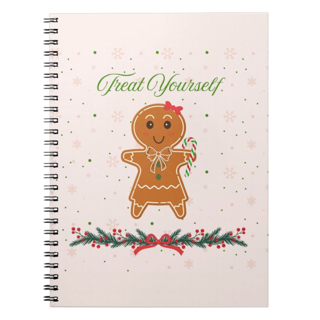Caderno Espiral Mulher do Pão-de-Pão de Natal (Frente)