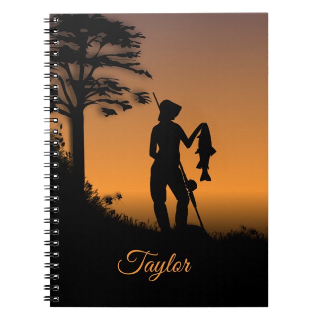 Caderno Espiral Mulher Fisher no Dusk Personal (Frente)
