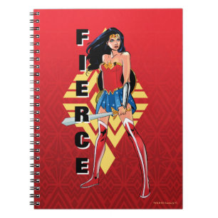 Caderno Espiral Mulher Maravilha Com Espada - Feroz