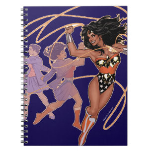 Caderno Espiral Mulher Maravilha Diana Prince Transformação