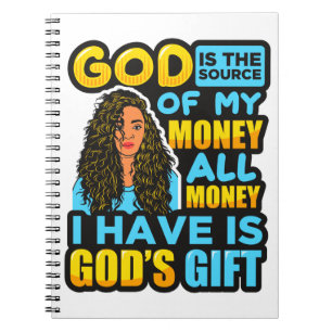 Caderno Espiral Mulher negra melanina americana africana rainha