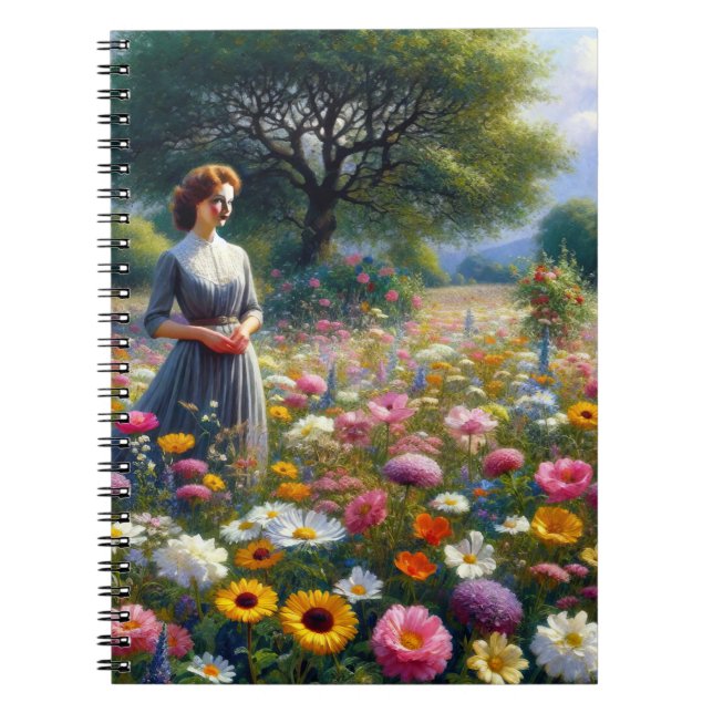 Caderno Espiral Mulher no Prado 2 (Frente)