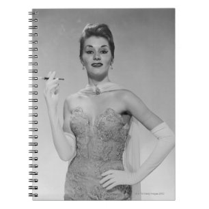 Caderno Espiral Mulher no vestido