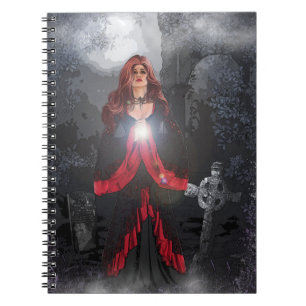 Caderno Espiral Mulher que rezava cemitério