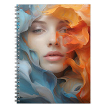 Mulheres abstrato enfrentam retrato feminino color