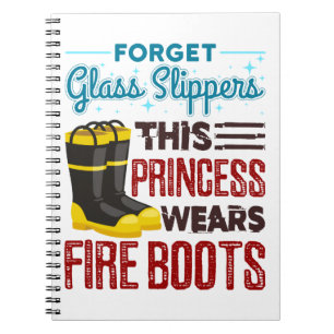 Caderno Espiral Mulheres Bombeiros Esta Princesa Veste Bombas de F