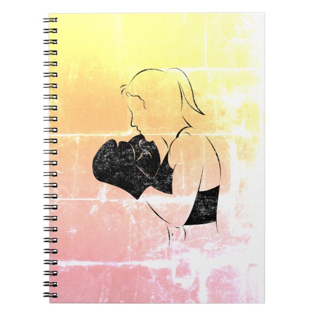 Caderno Espiral Mulheres Boxer Distintas (Frente)