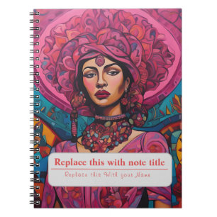 Caderno Espiral Mulheres com Competência Personalizada