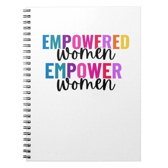CADERNO ESPIRAL MULHERES COM PODERES EMPREGAM PODER (Frente)