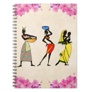 Caderno Espiral Mulheres da África