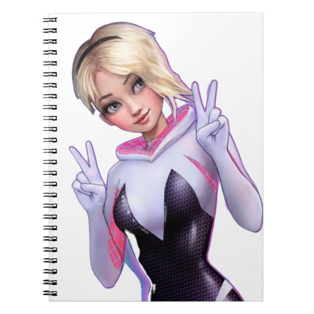 Caderno Espiral Mulheres de aranha Gwen NOTEBOOK (Frente)