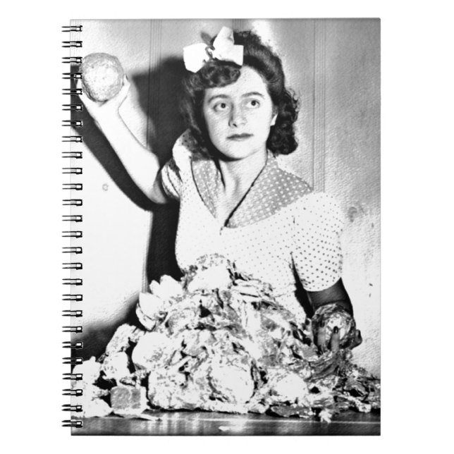 Caderno Espiral Mulheres de WWII no esforço do Homefront/guerra (Frente)