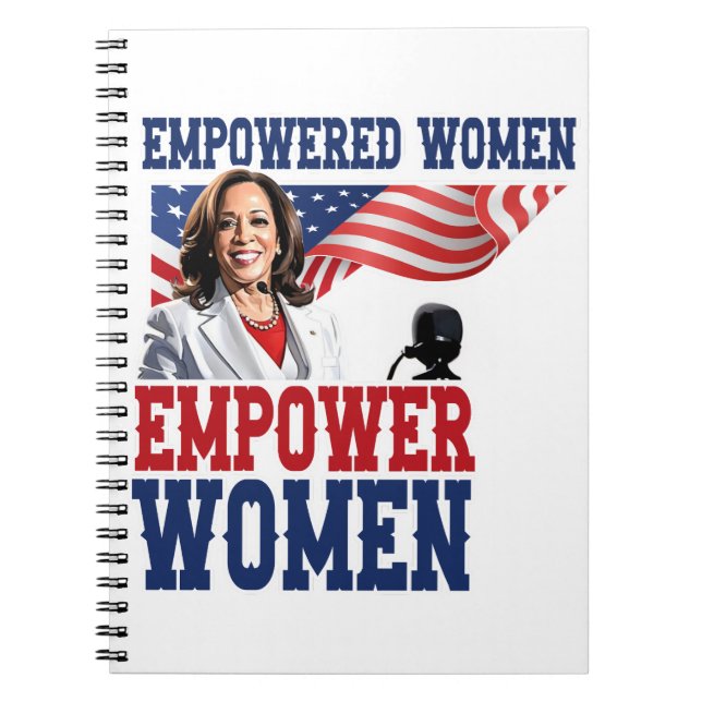 Caderno Espiral Mulheres empoderadas empoderam Mulheres Kamala Har (Frente)
