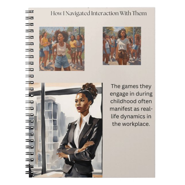 Caderno Espiral "Mulheres Médias: Meu Próprio Diário de Jornada Pe (Frente)