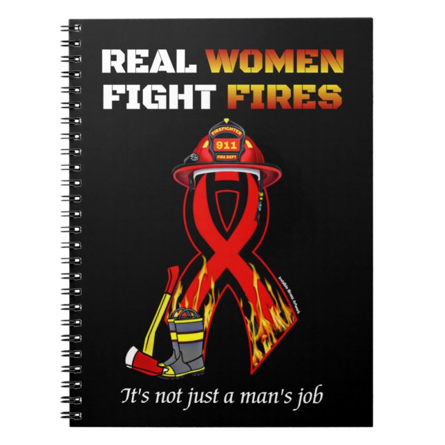 CADERNO ESPIRAL MULHERES REAIS LUTAM CONTRA INCÊNDIOS (Frente)