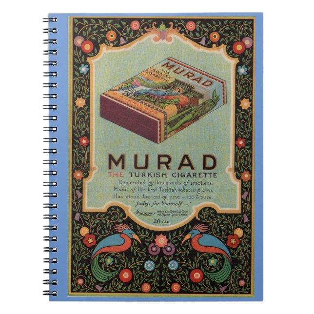 Caderno Espiral Murad Cigarettes e (Frente)