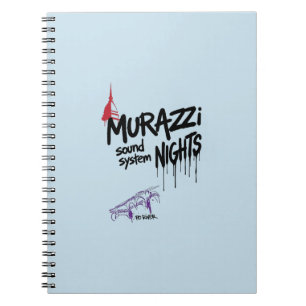 Caderno Espiral Murazzi Sound System Nights - Edição Drip Spray