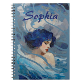 Caderno Espiral Murmurios da Deusa do Oceano