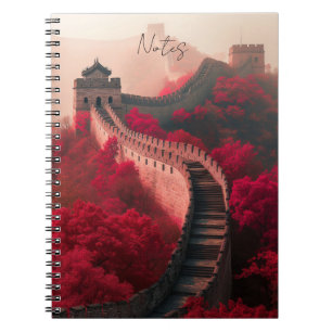 Caderno Espiral Muro de excelente da China no Viagem de Notebook V