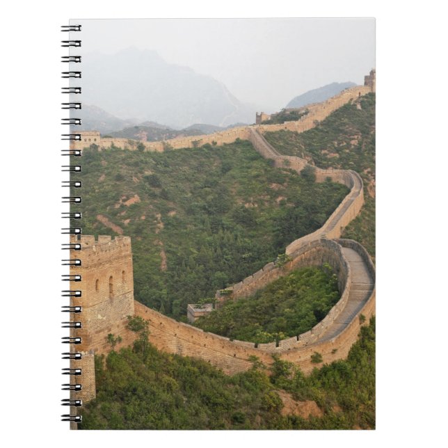 Caderno Espiral Muro de Excelentes da China em Jinshanling, China, (Frente)