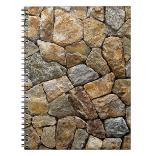 Caderno Espiral Muro de Pedra Gravel: Design decorativa