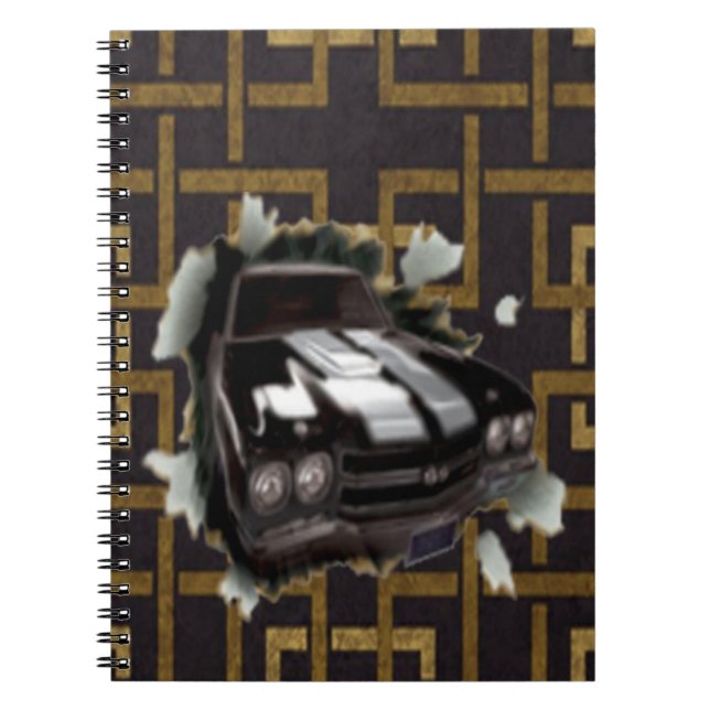 Caderno Espiral Muscle Car Spiral Notebook (Frente)