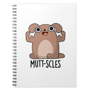 Caderno Espiral Músculos Mutt Cães Engraçados