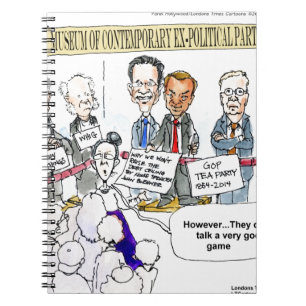 Caderno Espiral Museu De Ex-Partidos Políticos, Presentes E Camise